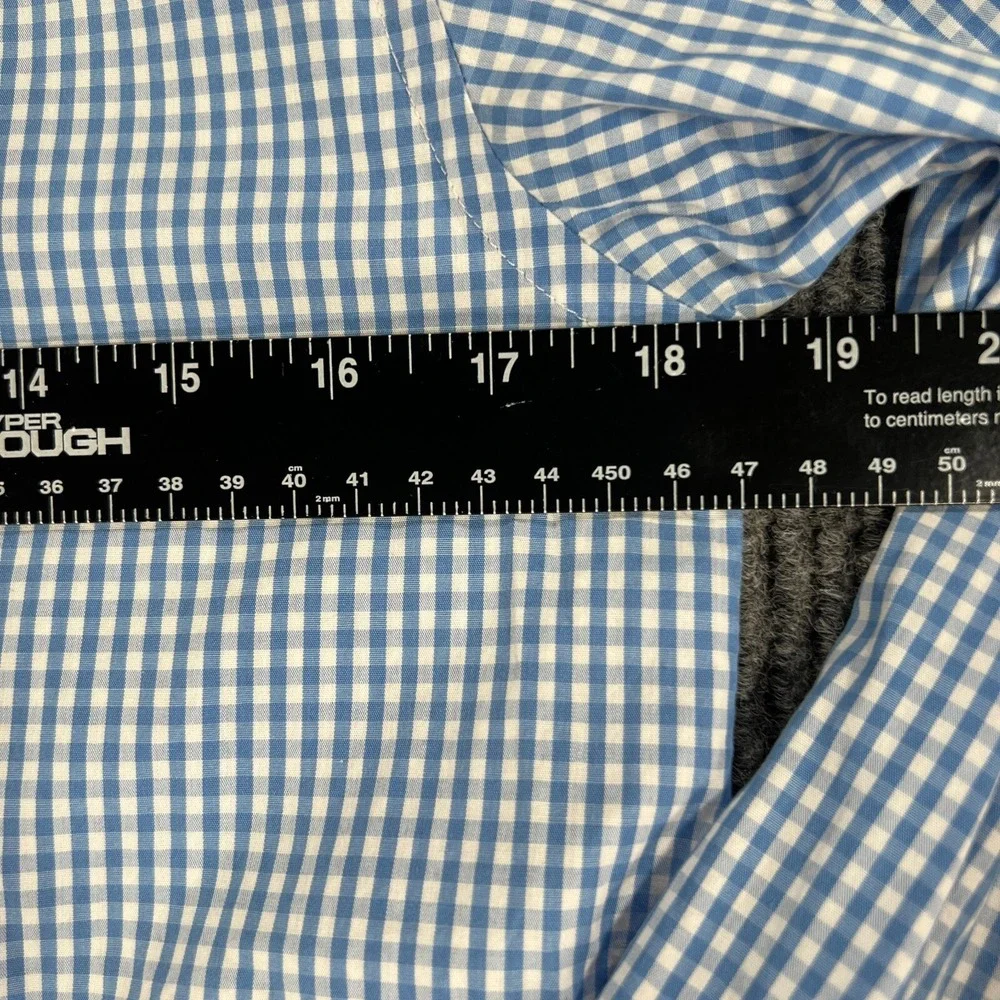 Vineyard Vines Shirt Youth‎ Boys Large Blue Check Long Sleeve Button Down